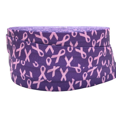 10 jardi 15 mm otisak raka dojke preklopna elastična vrpca za šivanje vezice za kosu Dodatak za dekoraciju ruksaka