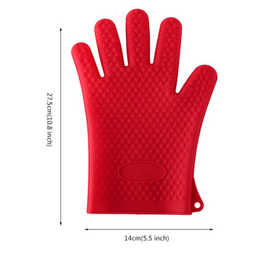 Silikoninės kepsninės pirštinės Silikoninės orkaitės pirštinės, karščiui atsparios pirštinės kepimui, kepimui, kepimui ant grotelių, virtuvės priedai