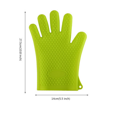 Silikoninės kepsninės pirštinės Silikoninės orkaitės pirštinės, karščiui atsparios pirštinės kepimui, kepimui, kepimui ant grotelių, virtuvės priedai