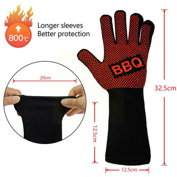 1 бр. Огнеупорни ръкавици Барбекю Барбекю Огнеупорни ръкавици за фурна за топлоизолация Микровълнова фурна U6Y0