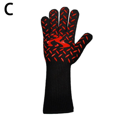 1 vnt Ugniai atsparios pirštinės, kepsninės, kepsninės, ugniai atsparios ugniai atsparios orkaitės pirštinės, skirtos šilumos izoliacijai mikrobangų krosnelei U6Y0