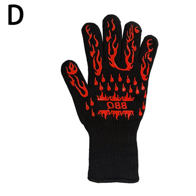 1 vnt Ugniai atsparios pirštinės, kepsninės, kepsninės, ugniai atsparios ugniai atsparios orkaitės pirštinės, skirtos šilumos izoliacijai mikrobangų krosnelei U6Y0