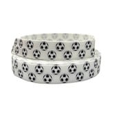 10 jardi 15 mm Nogometna lopta s ispisom Preklopna elastična vrpca za šivanje Vezice za kosu Dodaci za ruksak