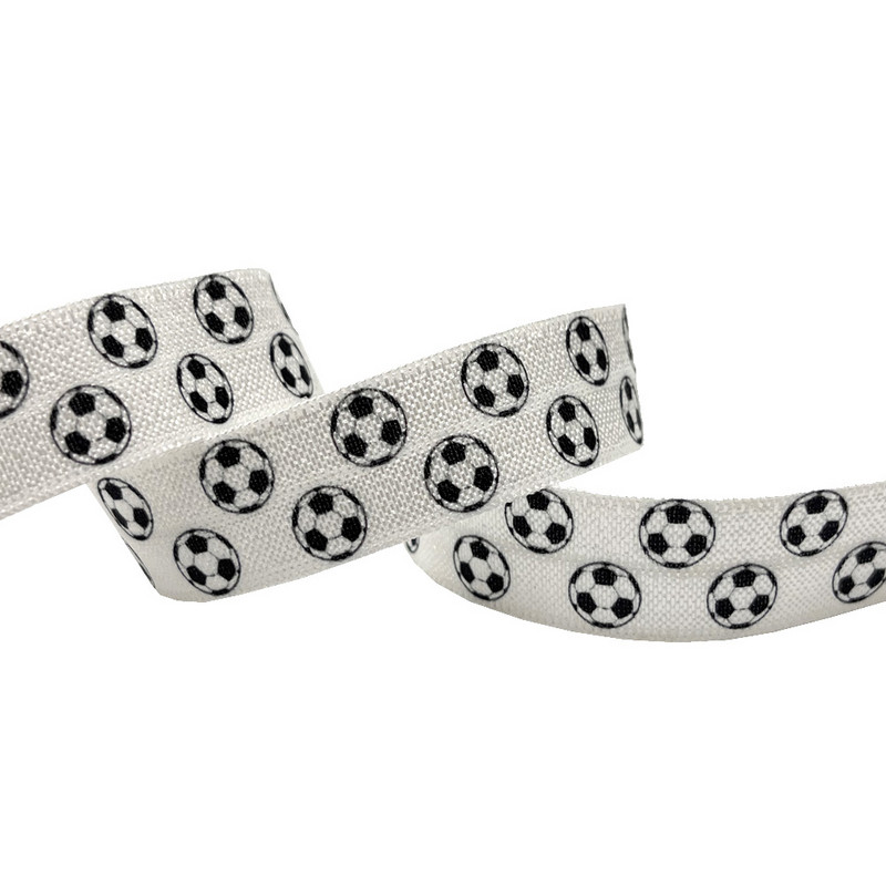 10 jardi 15 mm Nogometna lopta s ispisom Preklopna elastična vrpca za šivanje Vezice za kosu Dodaci za ruksak