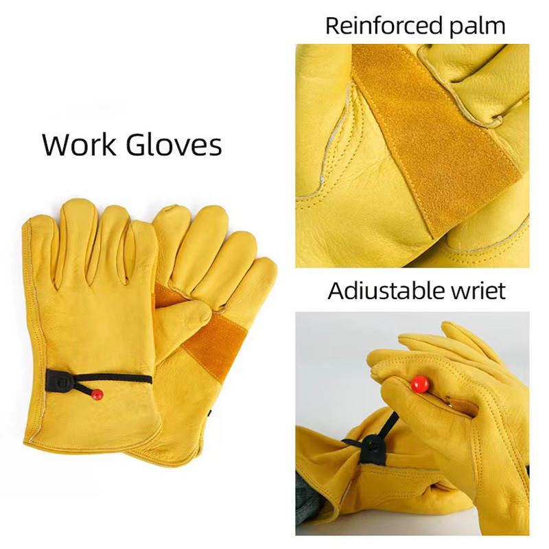 Atsparios grilio kepsninės pirštinės Oda Forge Suvirinimo pirštinės izoliuotas pamušalas vyrams ir moterims