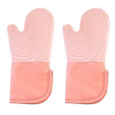 Silikoninės kepsninės ant grotelių pirštinės orkaitės pirštinės karščiui atsparios kepimo pirštinės storos medvilnės su virvele Virtuvės mikrobangų krosnelės pirštinės, kepsninės įrankiai