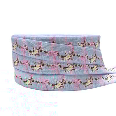 10 jardi 5/8'' cvijet jednorog kamuflažni preklopni elastični FOE za DIY odjeću Remen za poklone za vjenčanje Dodaci za šivanje