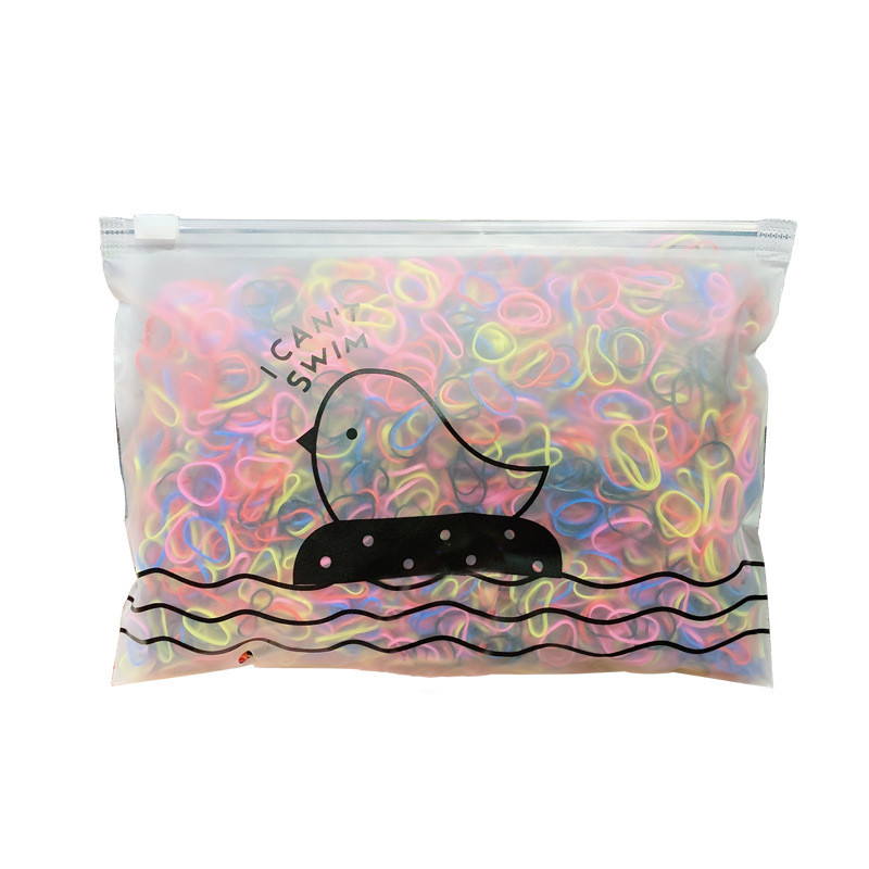 1000 de bucăți drăguț colorat inel din cauciuc benzi elastice de unică folosință pentru coadă de cal suport pentru banda de cauciuc pentru copii Accesorii pentru păr