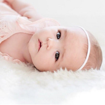 10 τμχ Παιδικό δαχτυλίδι μαλλιών δεν βλάπτει τα μαλλιά Baby Soft Headband Baby Non-marking Nylon Thin Hairband Diy Rubber Band Headwear