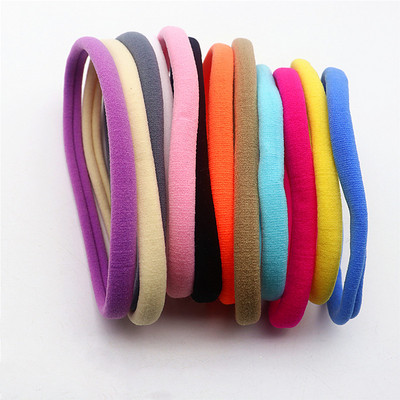 10 komada dječjeg prstena za kosu ne šteti kosi Dječja meka traka za glavu koja ne ostavlja trag najlonska tanka traka za kosu Diy Pokrivala za glavu s gumicom