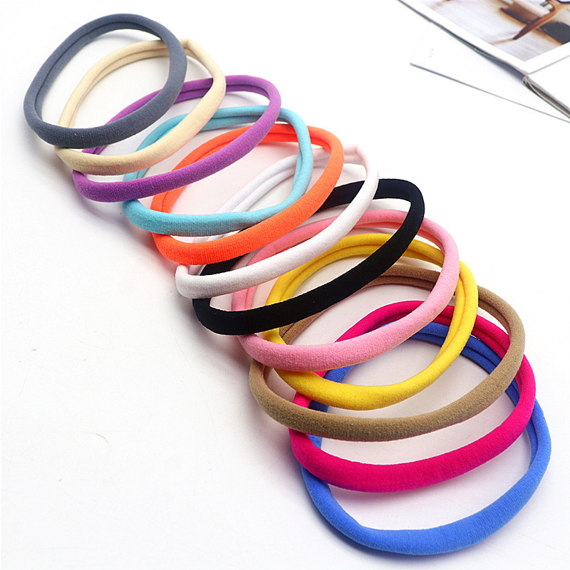 10 komada dječjeg prstena za kosu ne šteti kosi Dječja meka traka za glavu koja ne ostavlja trag najlonska tanka traka za kosu Diy Pokrivala za glavu s gumicom