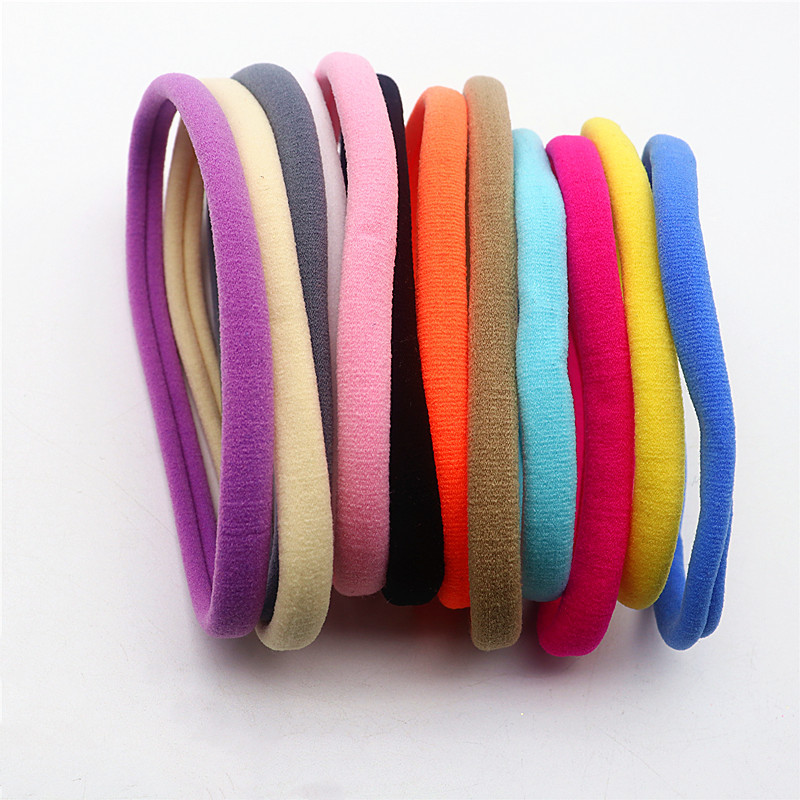 10 komada dječjeg prstena za kosu ne šteti kosi Dječja meka traka za glavu koja ne ostavlja trag najlonska tanka traka za kosu Diy Pokrivala za glavu s gumicom