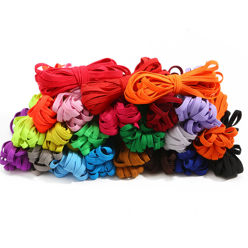 5 metara 6 mm 22 boje ravna elastična traka za remen Obrubna traka DIY trake Dodaci za šivanje odjeće Gumica za odjeću hlače