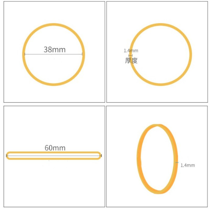 500 tk 38 mm kummipaelad Elastsed ribad Venitav kummist rõngas koolikontori kodutarbed kirjatarvete organiseerimispaelad