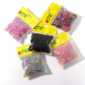 200 τμχ/τσάντα για κορίτσια πολύχρωμα λαστιχένια λάστιχα Παιδικά ελαστικά κορδέλες για τα μαλλιά Αλογοουρά Γυναικεία χαριτωμένα δαχτυλίδι για τα μαλλιά Γλυκά αξεσουάρ μαλλιών