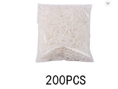 200 τμχ/τσάντα για κορίτσια πολύχρωμα λαστιχένια λάστιχα Παιδικά ελαστικά κορδέλες για τα μαλλιά Αλογοουρά Γυναικεία χαριτωμένα δαχτυλίδι για τα μαλλιά Γλυκά αξεσουάρ μαλλιών