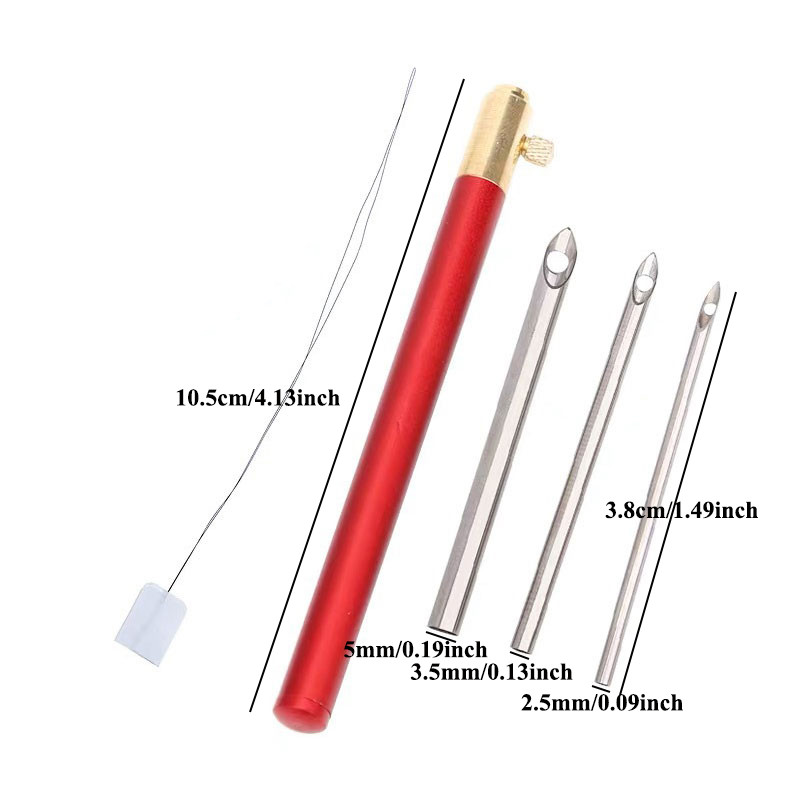 Daudzkrāsains ABS dūriens, regulējams perforators adatas krustojuma adīšanas rīks Filcēšana vilnas adatas Paklājs dzijas adatas izšūšanas rīki