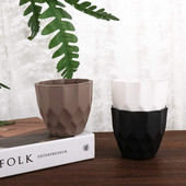 Visokokvalitetna plastična posuda za sukulente Mala zelena posuda za cvijeće nepravilnog oblika Posuda za biljke Kreativni dekor za kućni ured