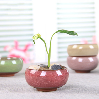 1бр бонсай саксия за цветя керамични занаяти саксия за растения плантатор китайски стил настолна саксия за цветя за градина двор всекидневна балкон