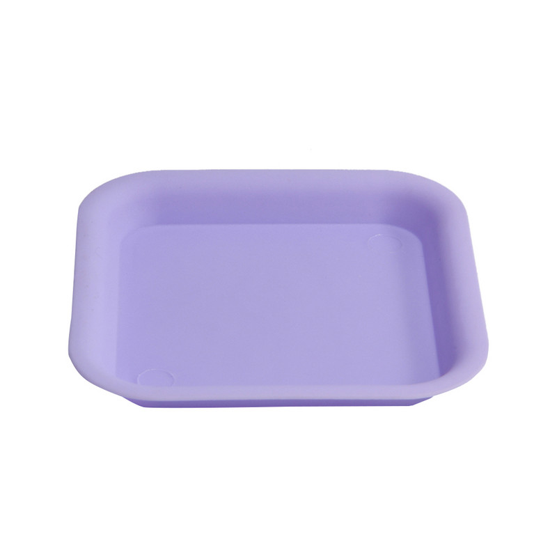 7 vnt. 6 spalvos. Storieji gėlių vazonai Sodinamosios vazonų padėklai Plastikiniai vazonai Kūrybiniai maži kvadratiniai vazonai sultingiems augalams GYH