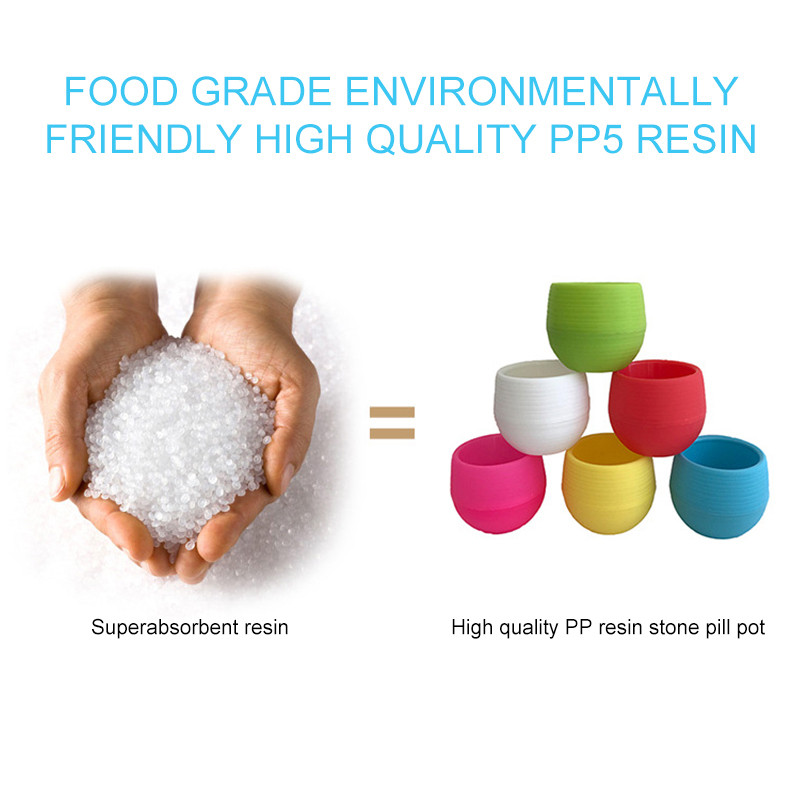 1 buc 7*7 cm Mini Plantă din plastic din rășină Pp Ghiveci de flori colorate Mini plantă în ghiveci Decorare ghiveci de flori Decor de birou