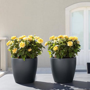 PP Self Watering Planters Γλάστρες εσωτερικού χώρου με δείκτες στάθμης νερού 6x5\'\' New Hot