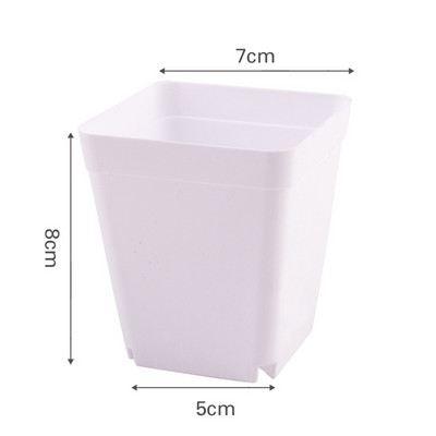 10 kom./set Plastična posuda za cvijeće Ukras za vrt Mali kvadratni umivaonik Mesnatost Botanička mreža umivaonik Ukrasna kutija za kućni ured Kutija za uzgoj sadnica
