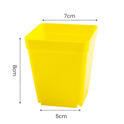 10 kom./set Plastična posuda za cvijeće Ukras za vrt Mali kvadratni umivaonik Mesnatost Botanička mreža umivaonik Ukrasna kutija za kućni ured Kutija za uzgoj sadnica