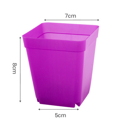 10 kom./set Plastična posuda za cvijeće Ukras za vrt Mali kvadratni umivaonik Mesnatost Botanička mreža umivaonik Ukrasna kutija za kućni ured Kutija za uzgoj sadnica