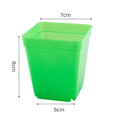 10 kom./set Plastična posuda za cvijeće Ukras za vrt Mali kvadratni umivaonik Mesnatost Botanička mreža umivaonik Ukrasna kutija za kućni ured Kutija za uzgoj sadnica