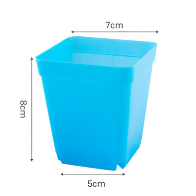 10 kom./set Plastična posuda za cvijeće Ukras za vrt Mali kvadratni umivaonik Mesnatost Botanička mreža umivaonik Ukrasna kutija za kućni ured Kutija za uzgoj sadnica