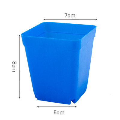 10 kom./set Plastična posuda za cvijeće Ukras za vrt Mali kvadratni umivaonik Mesnatost Botanička mreža umivaonik Ukrasna kutija za kućni ured Kutija za uzgoj sadnica