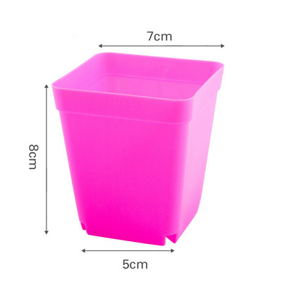 10 kom./set Plastična posuda za cvijeće Ukras za vrt Mali kvadratni umivaonik Mesnatost Botanička mreža umivaonik Ukrasna kutija za kućni ured Kutija za uzgoj sadnica