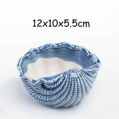 Ευρωπαϊκό στυλ Χαριτωμένη σαρκώδη γλάστρα Pocelain Blue Fish Flower Vase Home Garden Μίνι μπονσάι κάκτου γλάστρα για διακόσμηση σπιτιού