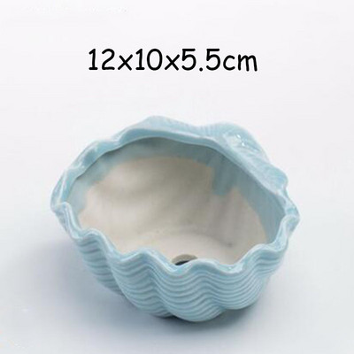 Ευρωπαϊκό στυλ Χαριτωμένη σαρκώδη γλάστρα Pocelain Blue Fish Flower Vase Home Garden Μίνι μπονσάι κάκτου γλάστρα για διακόσμηση σπιτιού