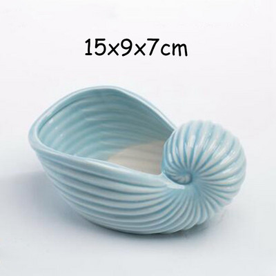 Ευρωπαϊκό στυλ Χαριτωμένη σαρκώδη γλάστρα Pocelain Blue Fish Flower Vase Home Garden Μίνι μπονσάι κάκτου γλάστρα για διακόσμηση σπιτιού