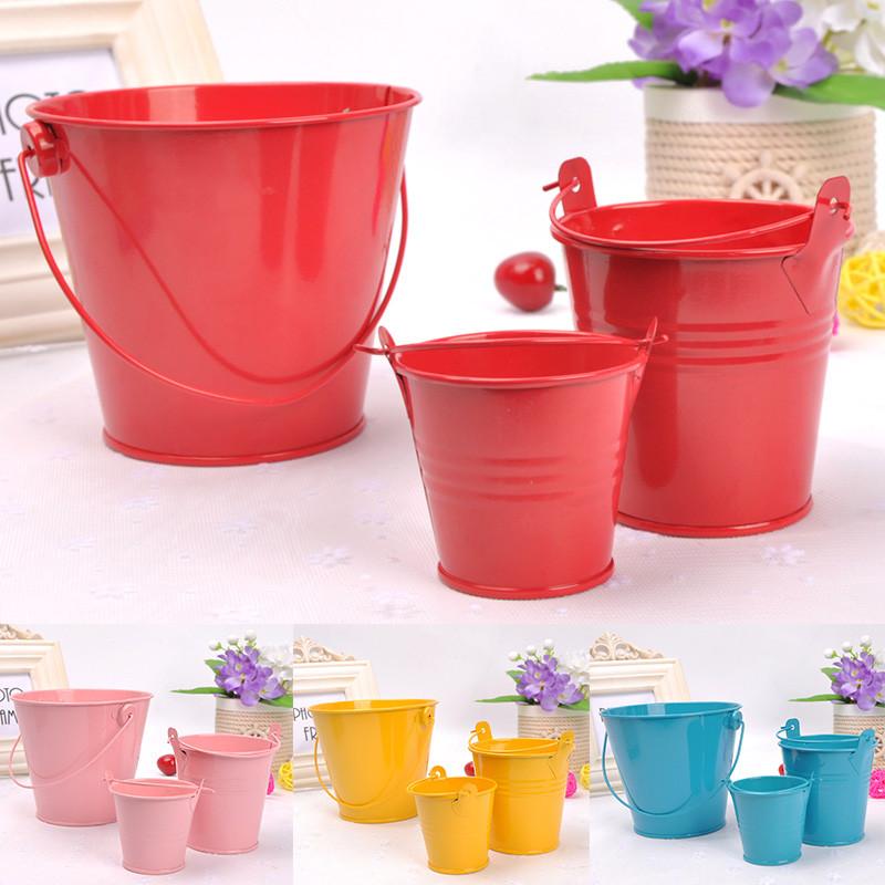 Spalvingas metalinis vazonas Geležinis sieninis kabantis krepšelis gėlių augalai vazonas kabliukas kibiras skarda Sodo vazonai vazonai balkonas namų dekoravimas