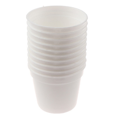 10 kom./set Mini plastična okrugla posuda za cvijeće Dječji vrt Dekoracija kućnog ureda Zelena umjetna prefinjenost Vrtni alati 2 boje