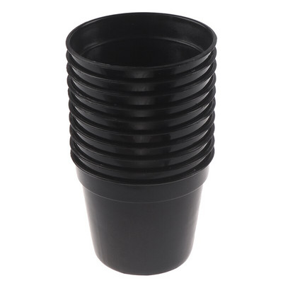 10 kom./set Mini plastična okrugla posuda za cvijeće Dječji vrt Dekoracija kućnog ureda Zelena umjetna prefinjenost Vrtni alati 2 boje