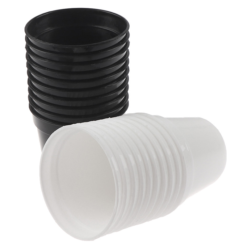 10 kom./set Mini plastična okrugla posuda za cvijeće Dječji vrt Dekoracija kućnog ureda Zelena umjetna prefinjenost Vrtni alati 2 boje