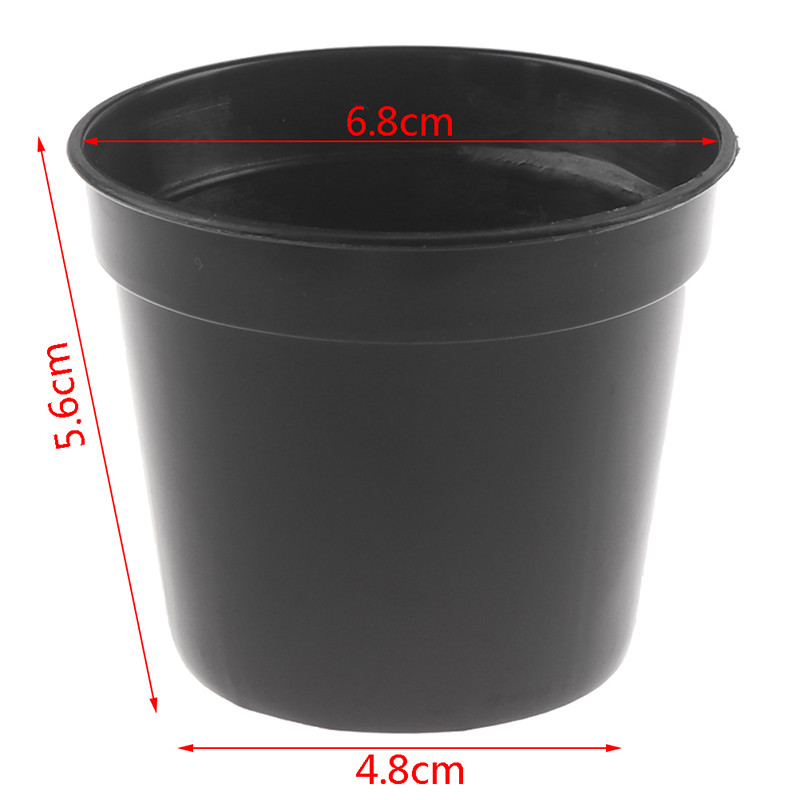 10 kom./set Mini plastična okrugla posuda za cvijeće Dječji vrt Dekoracija kućnog ureda Zelena umjetna prefinjenost Vrtni alati 2 boje