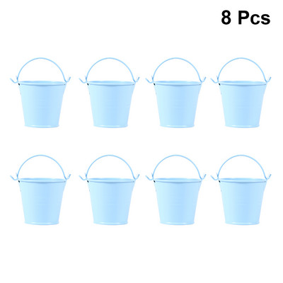 Kante Kanta Metalne limene kante Pomfrit Mali cvjetovi Vrt od bijelog lima Mini ukrasni cvjetni aranžman Posuda za kante