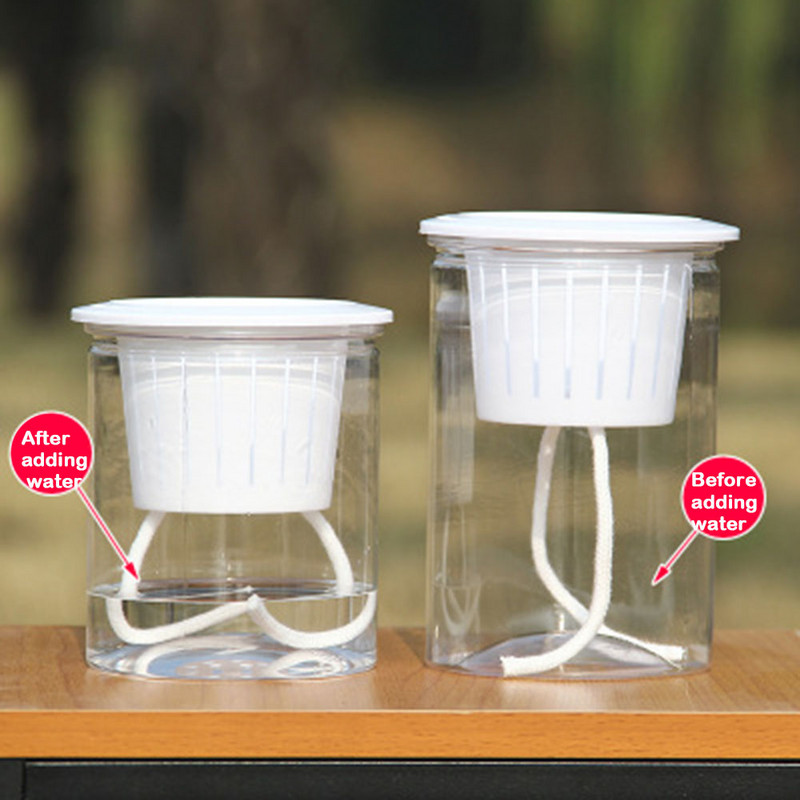 Transparente, automate, absorbție de apă, auto-udare, ghiveci de flori hidroponice, jardinier, accesorii de grădină, ghiveci de plantare FU