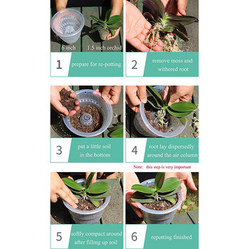 Прозрачни пластмасови саксии за орхидеи с дупки, кухи дишащи за градинарство, градина, домашни аксесоари за дома