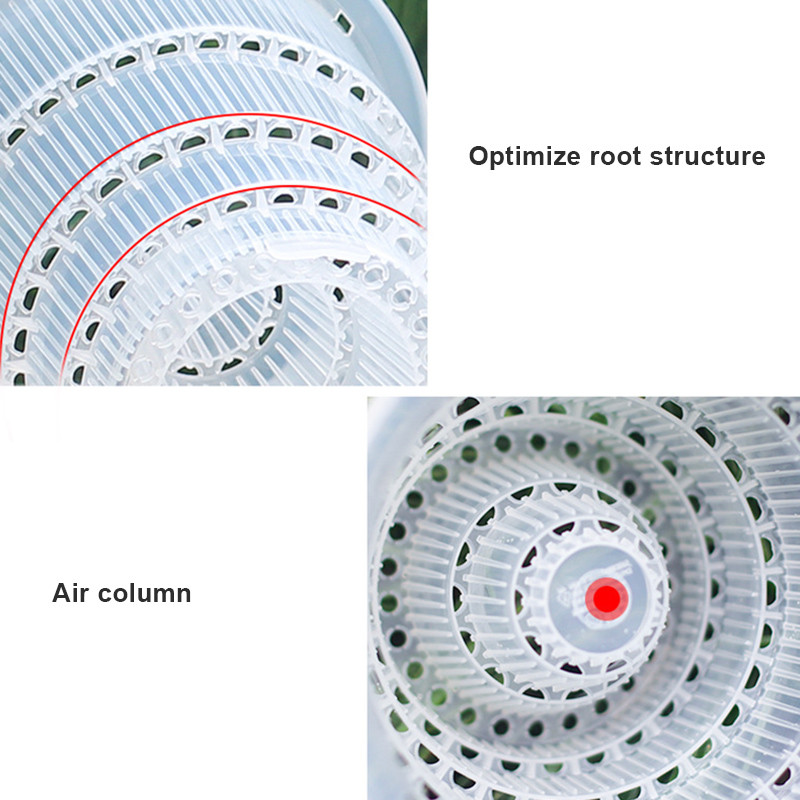 Kvėpuojantys skaidrūs plastikiniai orchidėjų vazonai su skylutėmis Sodo namų namų aksesuarai
