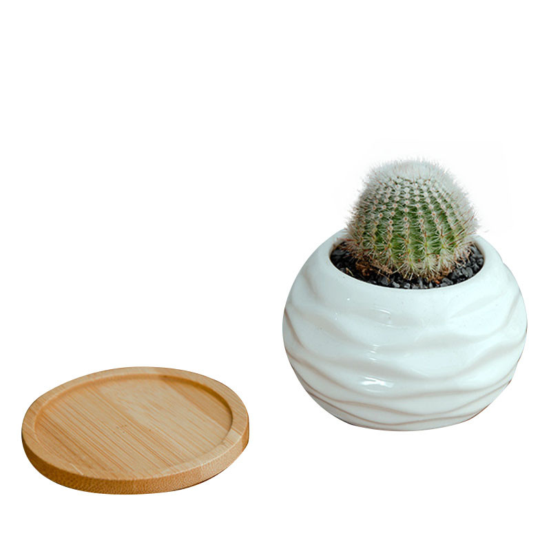 Strongwell Decoration Artware Kreativna nordijska mini teglica za cvijeće Moderni valoviti uzorak Bijele porculanske teglice za cvijeće Dekoracija Bonsai