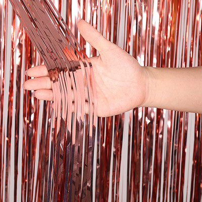 Populiariausias matinis gimtadienio vakarėlio dekoravimas Fono folija Kutas Fringe Užuolaida Vaikams Suaugusiųjų nuotraukų kabina Kūdikių dušas Vestuvių blizgučiai