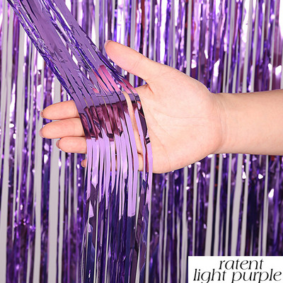 Populiariausias matinis gimtadienio vakarėlio dekoravimas Fono folija Kutas Fringe Užuolaida Vaikams Suaugusiųjų nuotraukų kabina Kūdikių dušas Vestuvių blizgučiai