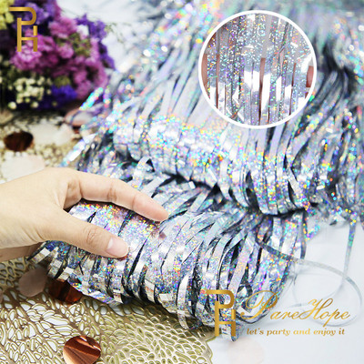 Populiariausias matinis gimtadienio vakarėlio dekoravimas Fono folija Kutas Fringe Užuolaida Vaikams Suaugusiųjų nuotraukų kabina Kūdikių dušas Vestuvių blizgučiai