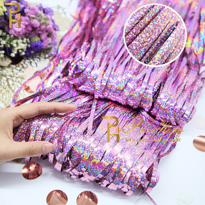 Populiariausias matinis gimtadienio vakarėlio dekoravimas Fono folija Kutas Fringe Užuolaida Vaikams Suaugusiųjų nuotraukų kabina Kūdikių dušas Vestuvių blizgučiai